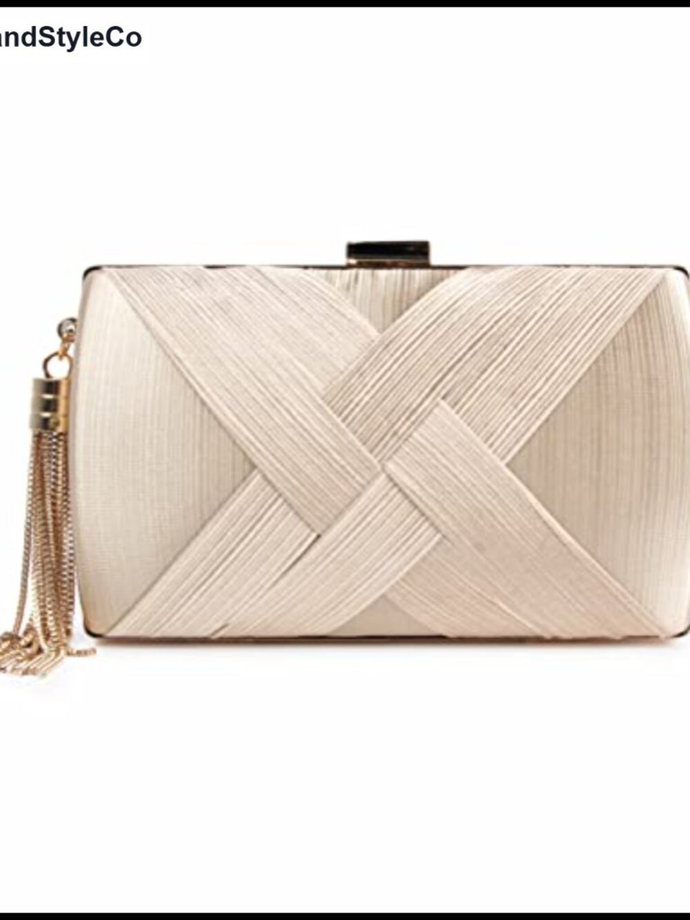 Silk Satin Evening Clutch Tassel Party Wedding Bridal Purse